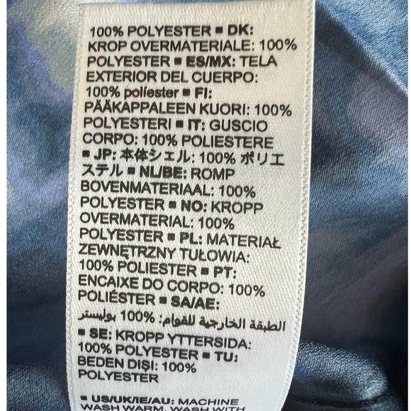 NWT Daily Ritual Mandarin Y-Neckline Pullover in Blue Tie Dye, size XXL - Picture 8 of 11